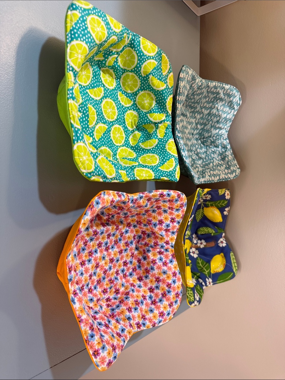 Hand Crafted Assorted 100% Cotton Bowl Coozie - 12” x 12” - Picture 4 of 4